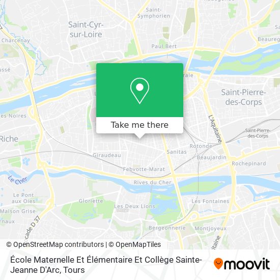 École Maternelle Et Élémentaire Et Collège Sainte-Jeanne D'Arc map