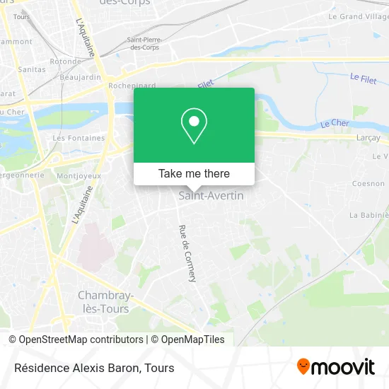 Résidence Alexis Baron map