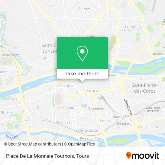 Place De La Monnaie Tournois map