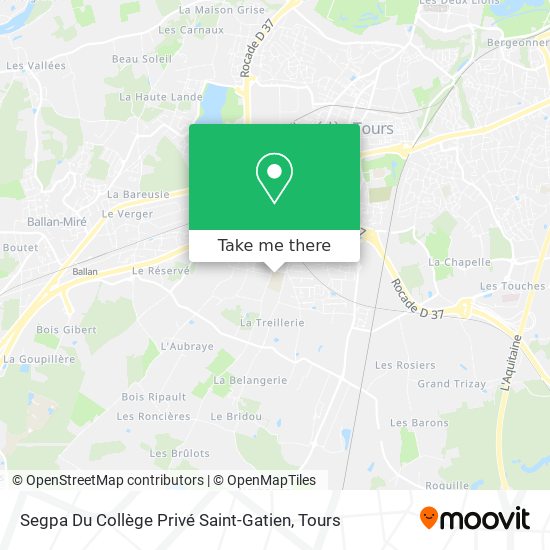 Segpa Du Collège Privé Saint-Gatien map