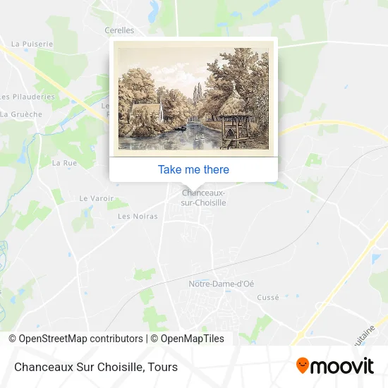 Chanceaux Sur Choisille map