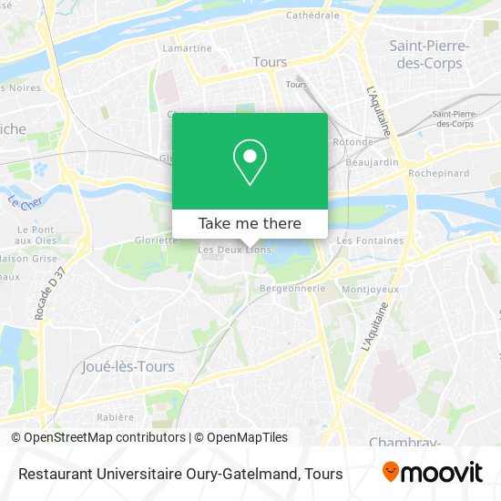 Restaurant Universitaire Oury-Gatelmand map