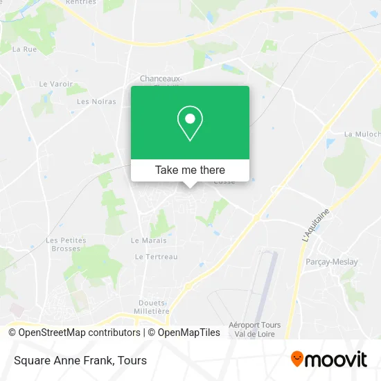 Square Anne Frank map