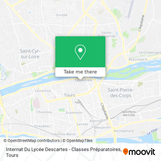 Internat Du Lycée Descartes - Classes Préparatoires map