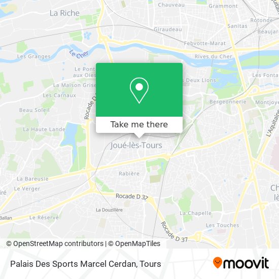 Palais Des Sports Marcel Cerdan map