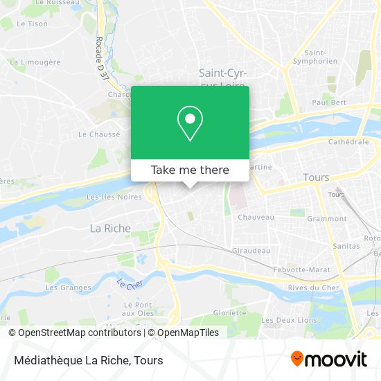 Médiathèque La Riche map