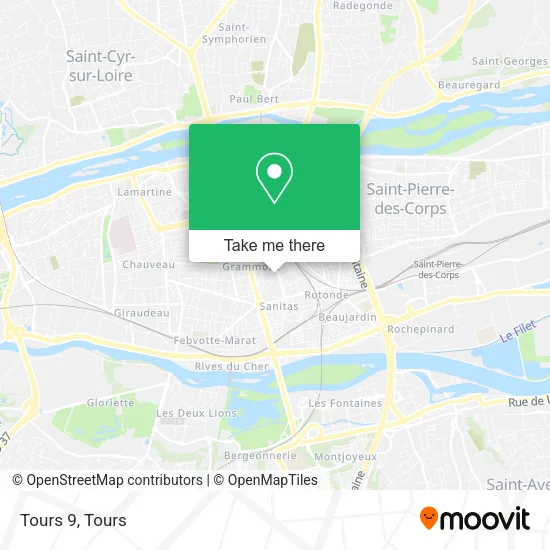Tours 9 map
