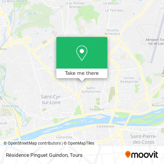 Résidence Pinguet Guindon map