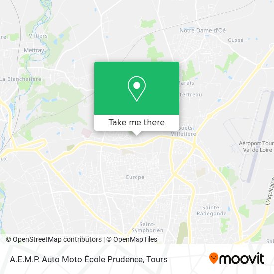 A.E.M.P. Auto Moto École Prudence map