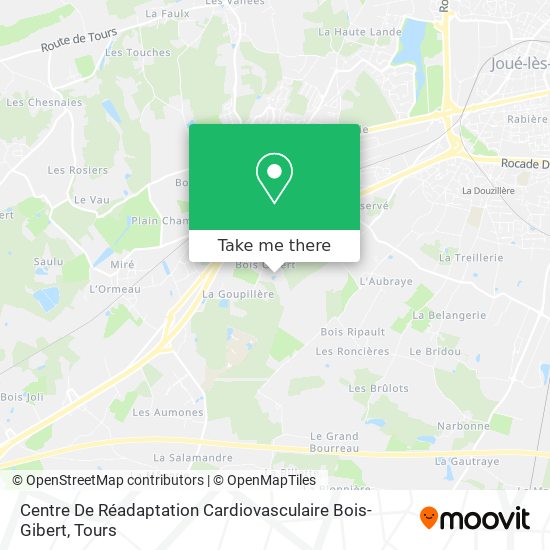 Centre De Réadaptation Cardiovasculaire Bois-Gibert map