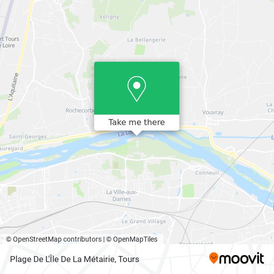 Plage De L'Île De La Métairie map