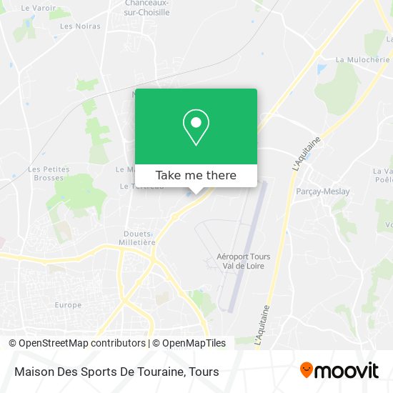 Maison Des Sports De Touraine map