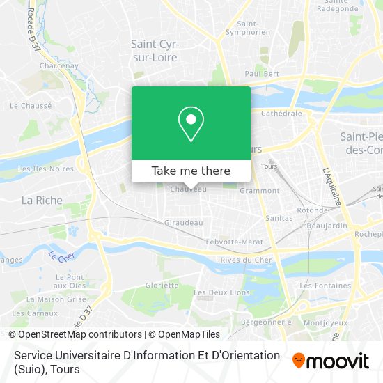 Mapa Service Universitaire D'Information Et D'Orientation (Suio)