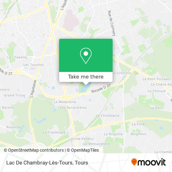 Lac De Chambray-Lès-Tours map
