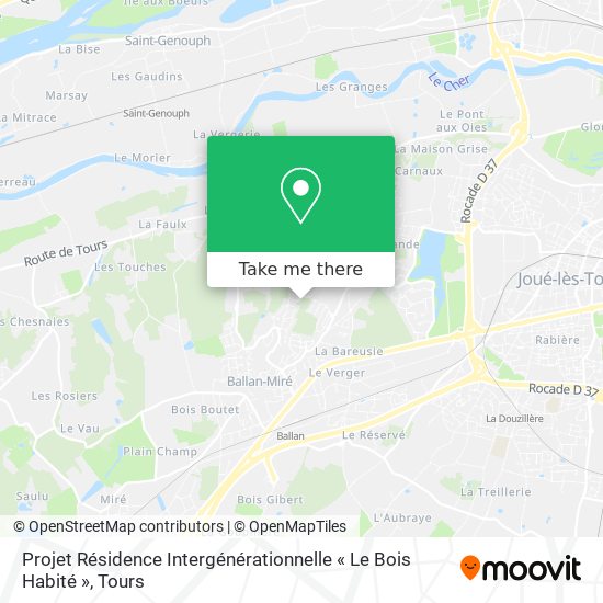 Projet Résidence Intergénérationnelle « Le Bois Habité » map