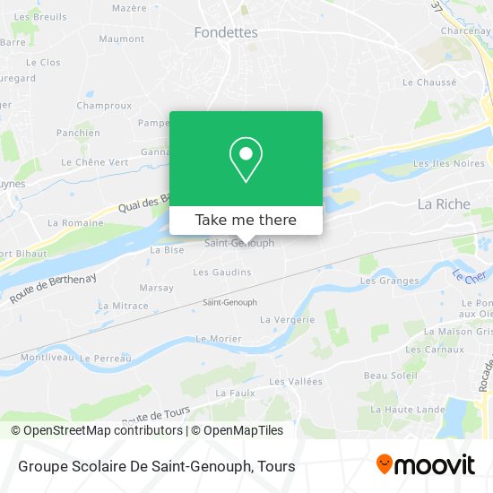 Groupe Scolaire De Saint-Genouph map