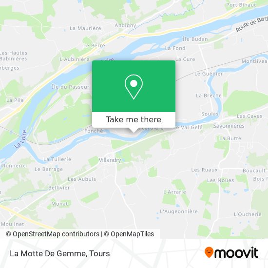 La Motte De Gemme map