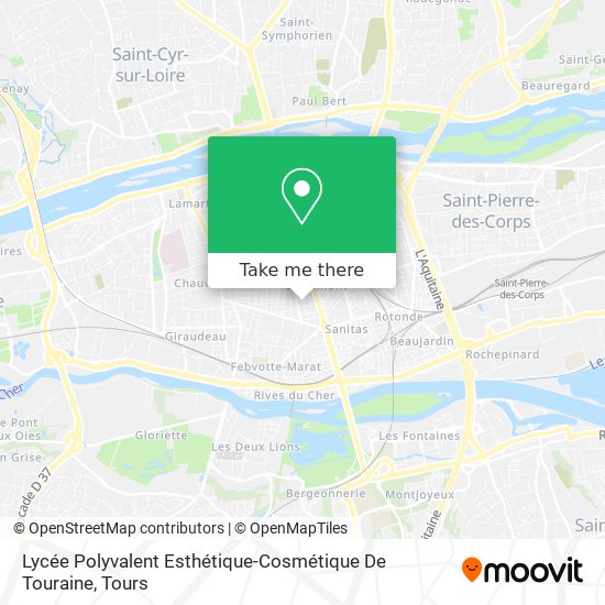Lycée Polyvalent Esthétique-Cosmétique De Touraine map