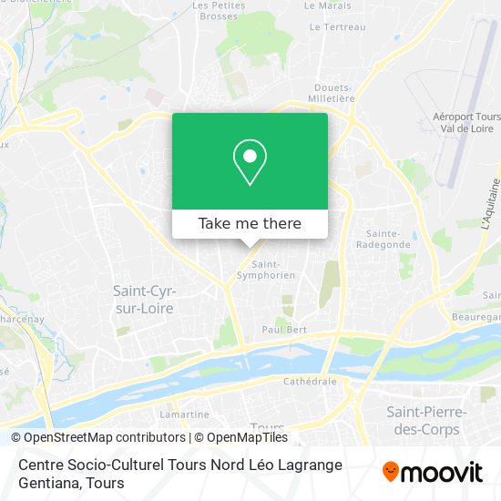 Centre Socio-Culturel Tours Nord Léo Lagrange Gentiana map