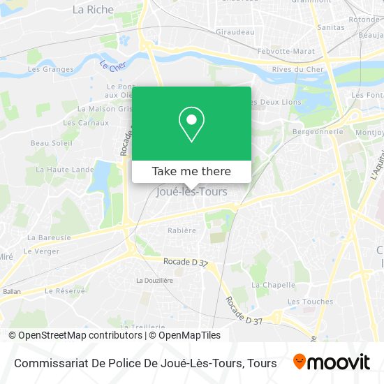 Commissariat De Police De Joué-Lès-Tours map