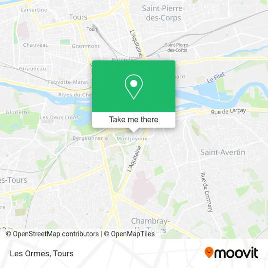 Les Ormes map