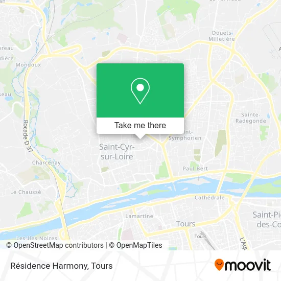 Résidence Harmony map