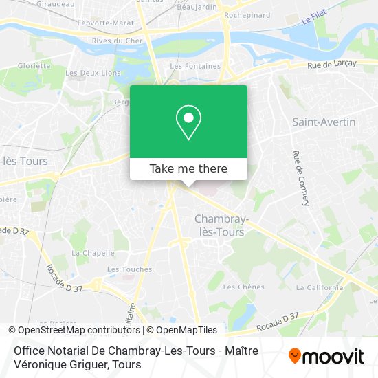 Office Notarial De Chambray-Les-Tours - Maître Véronique Griguer map