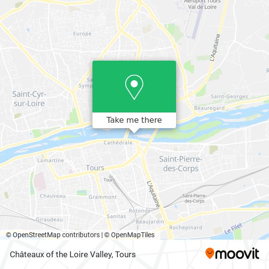 Châteaux of the Loire Valley map