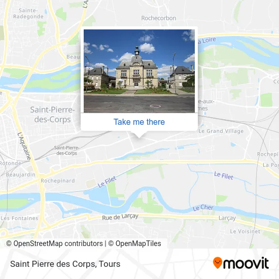 Saint Pierre des Corps map