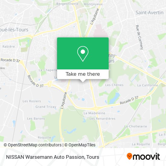 NISSAN Warsemann Auto Passion map
