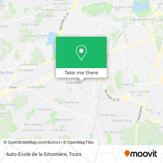 Auto-Ecole de la Gitonnière map