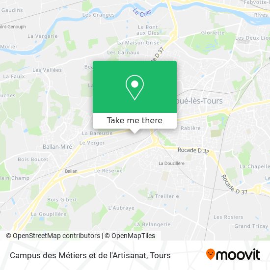 Campus des Métiers et de l'Artisanat map