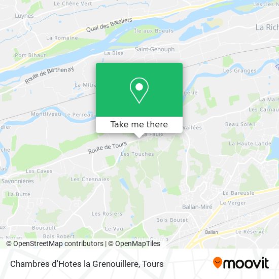 Chambres d'Hotes la Grenouillere map