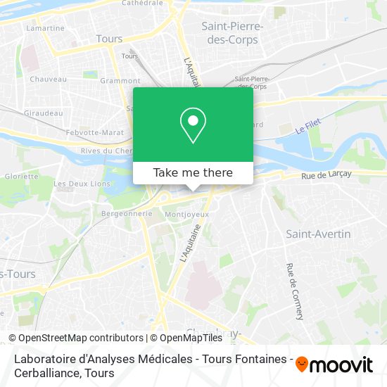 Laboratoire d'Analyses Médicales - Tours Fontaines - Cerballiance map