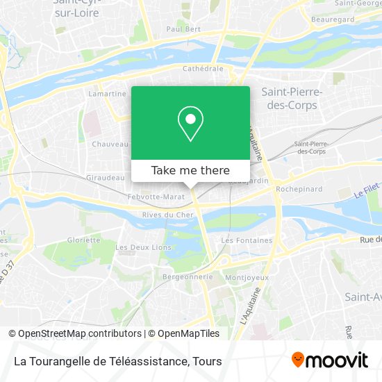 La Tourangelle de Téléassistance map