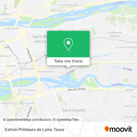 Estivin Primeurs de Loire map