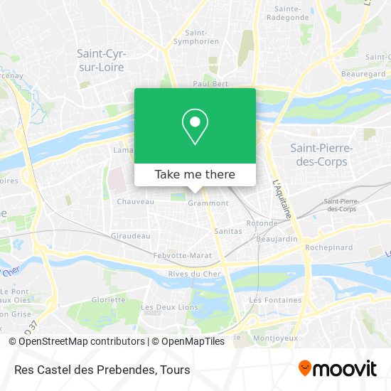 Res Castel des Prebendes map