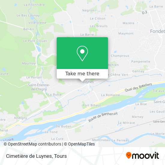 Cimetière de Luynes map