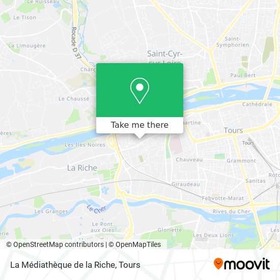 La Médiathèque de la Riche map