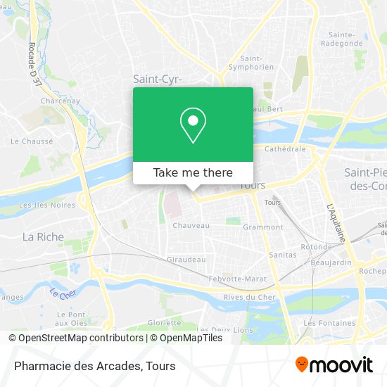 Mapa Pharmacie des Arcades