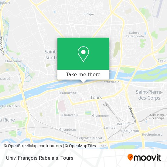 Univ. François Rabelais map