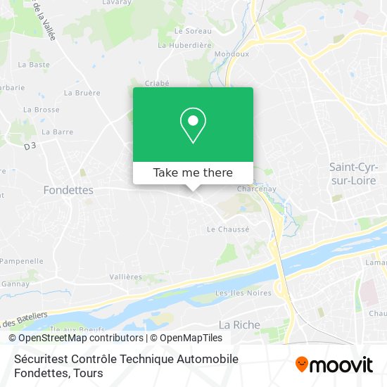 Sécuritest Contrôle Technique Automobile Fondettes map
