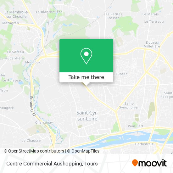 Centre Commercial Aushopping map