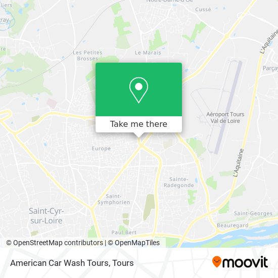 American Car Wash Tours map