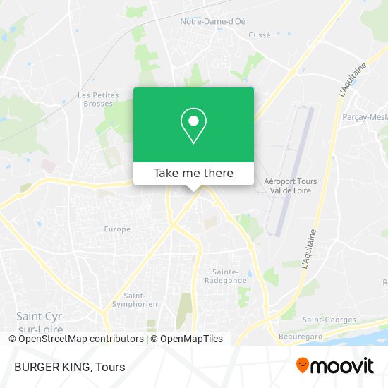 BURGER KING map