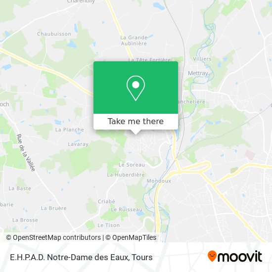 Mapa E.H.P.A.D. Notre-Dame des Eaux