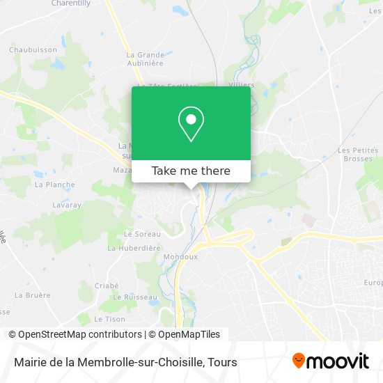 Mapa Mairie de la Membrolle-sur-Choisille