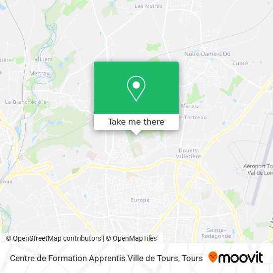 Centre de Formation Apprentis Ville de Tours map