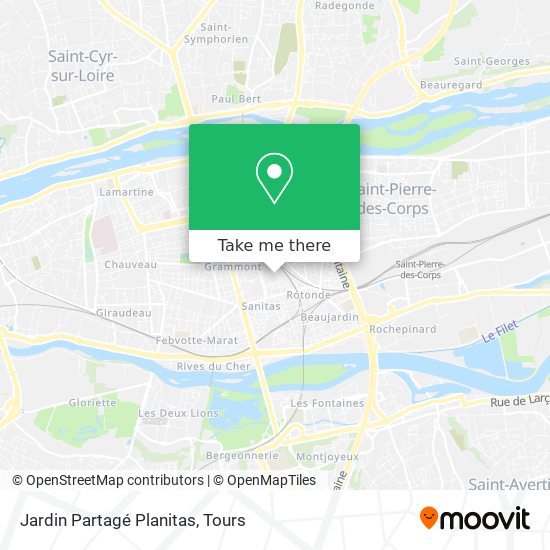 Jardin Partagé Planitas map