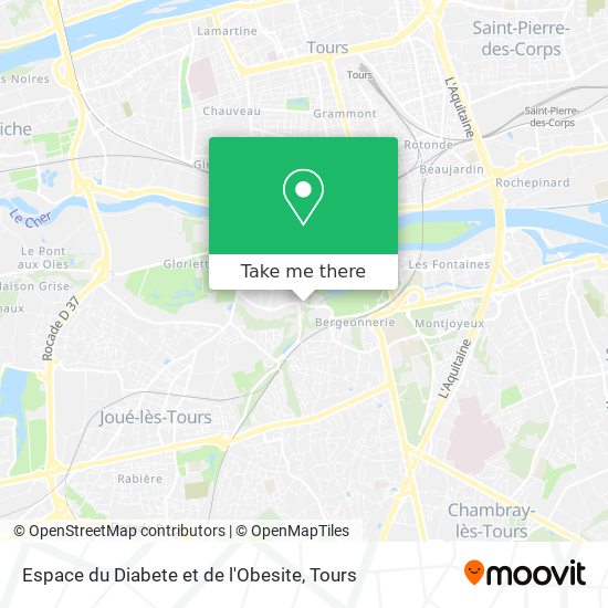 Espace du Diabete et de l'Obesite map